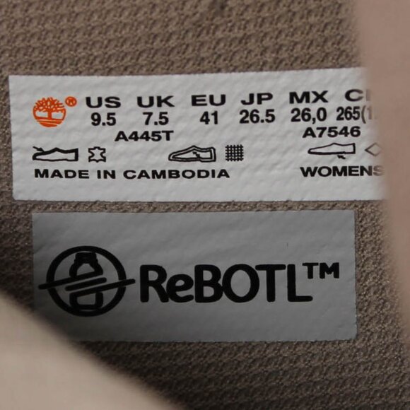 Timberland Suede Heeled Ankle Boots Tan 9.5 Zip - Picture 9 of 10